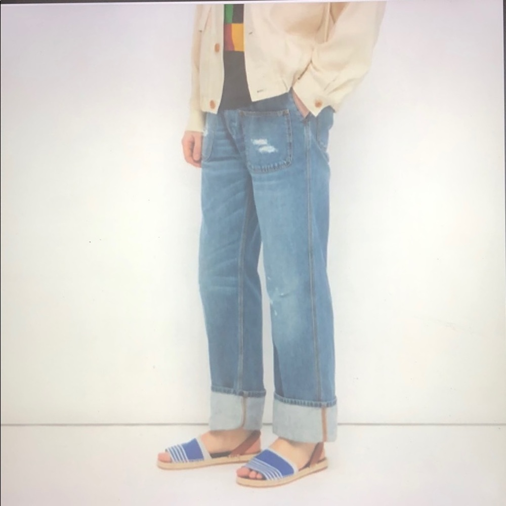 NWT LOEWE Leather and Canvas Espadrilles - Picture 4 of 8